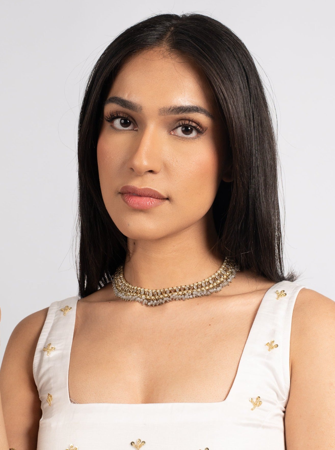 Grey Aztec Choker
