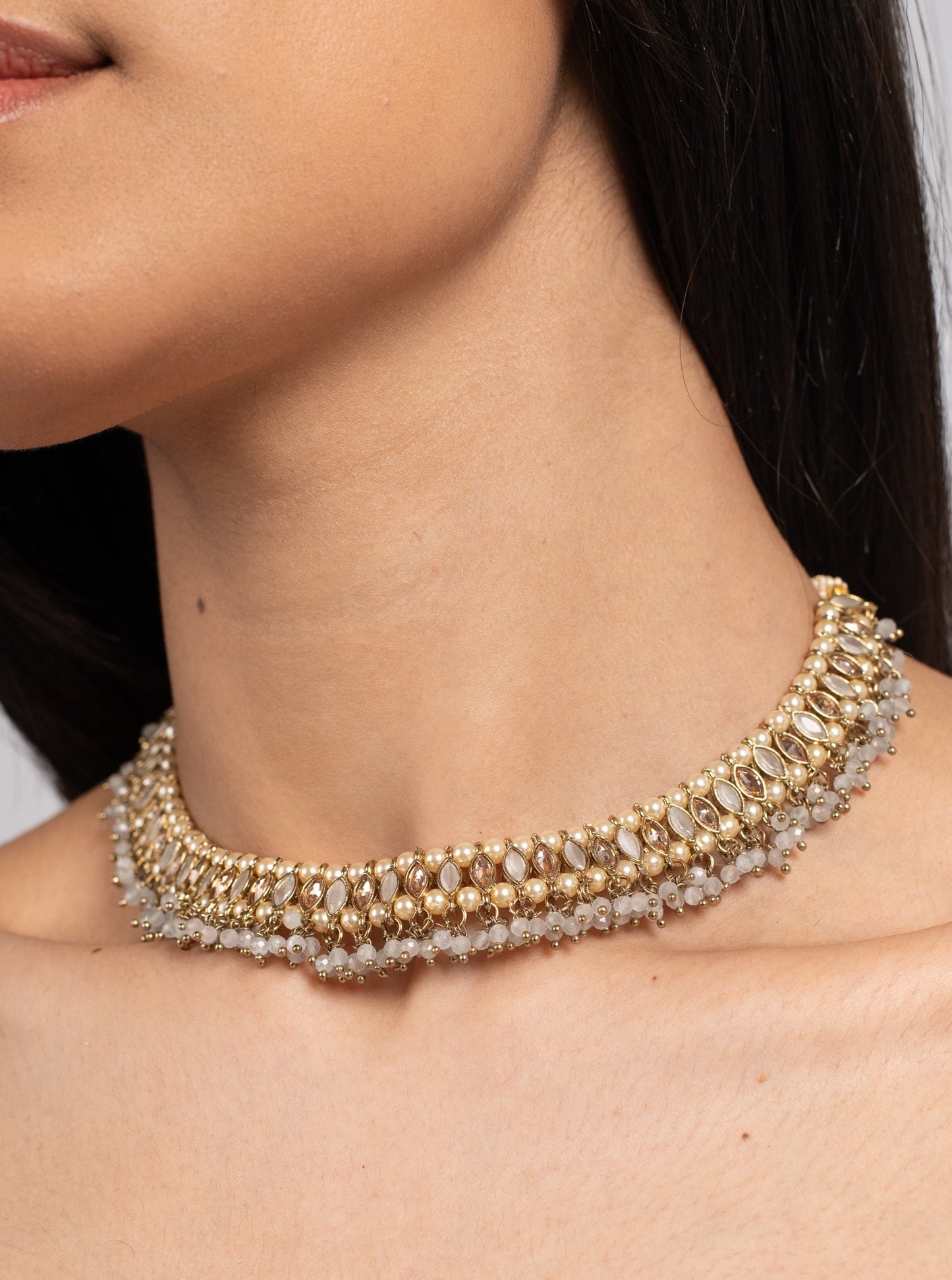 Grey Aztec Choker