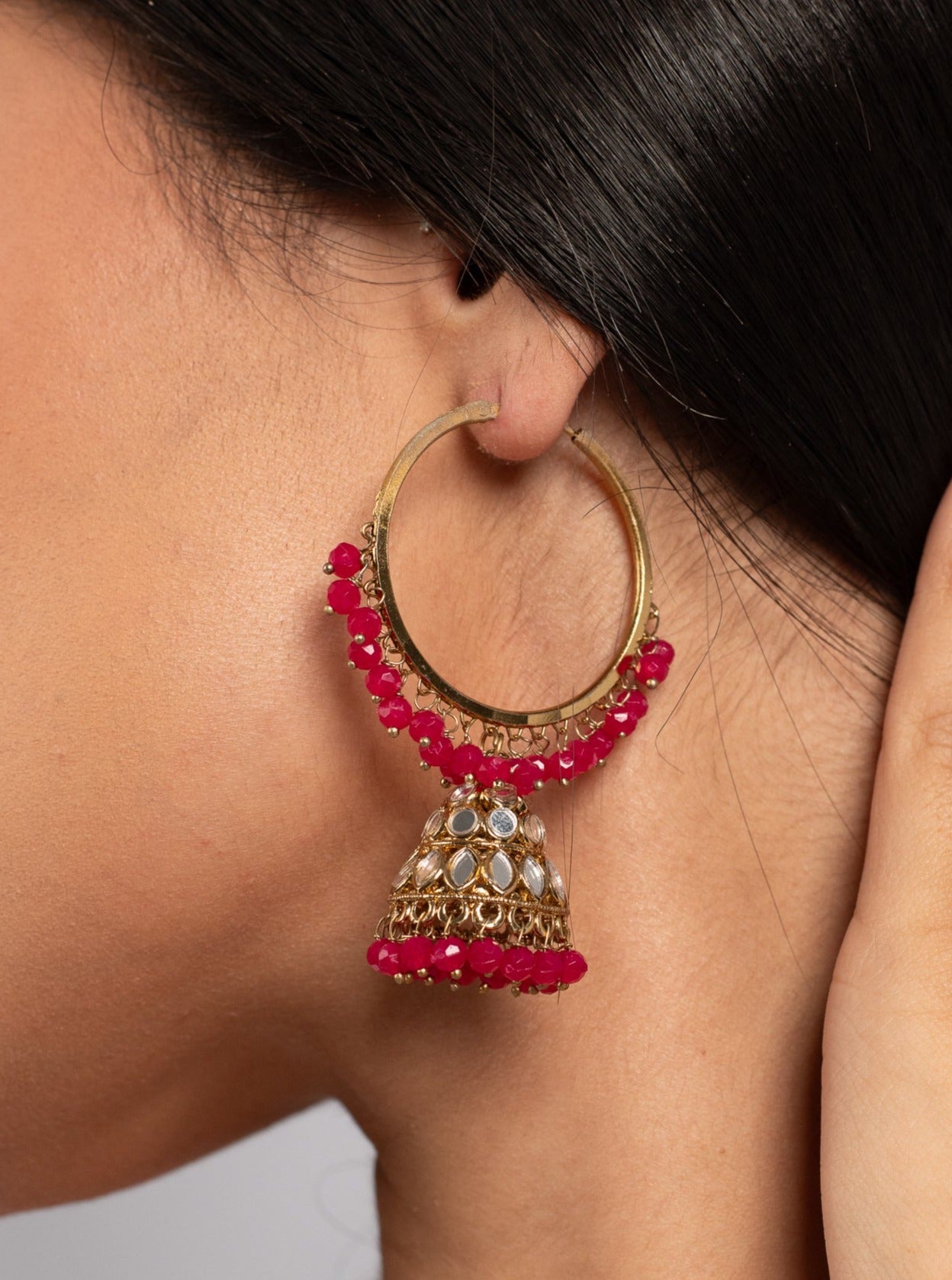 Hot Pink Shisha Jhumkis