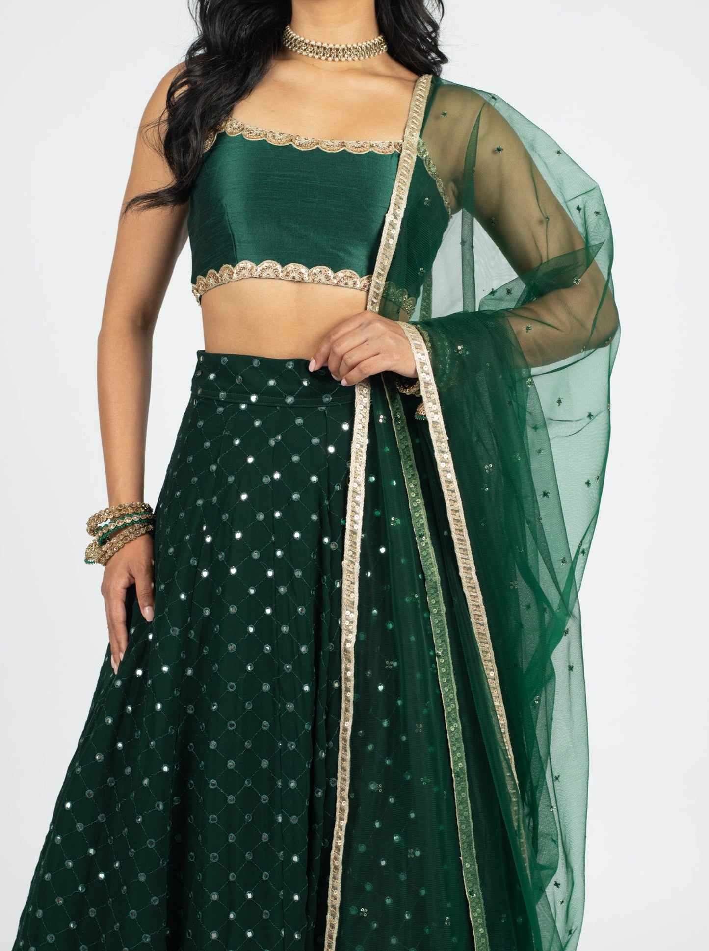Emerald Cluster Dupatta