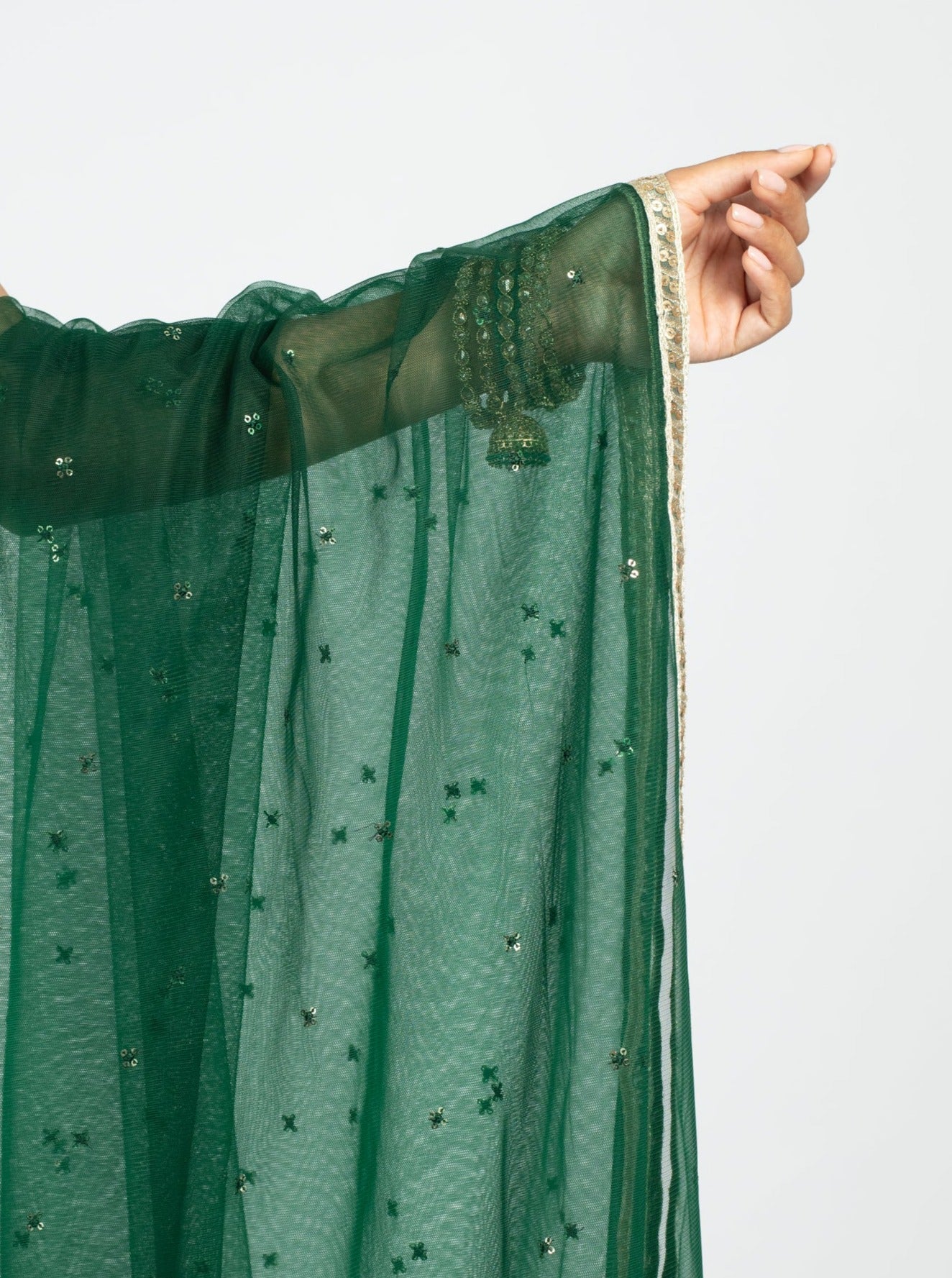 Emerald Cluster Dupatta