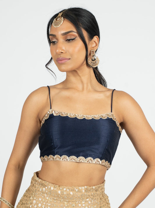Navy Khloe Blouse
