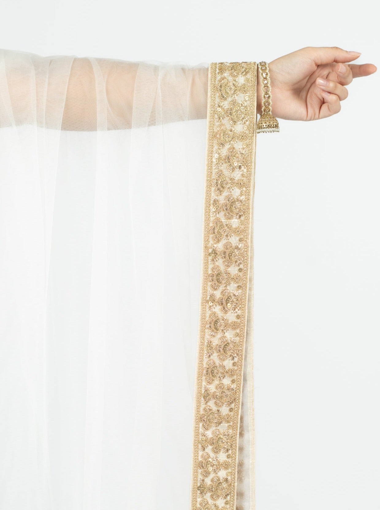 Cream Heer Dupatta