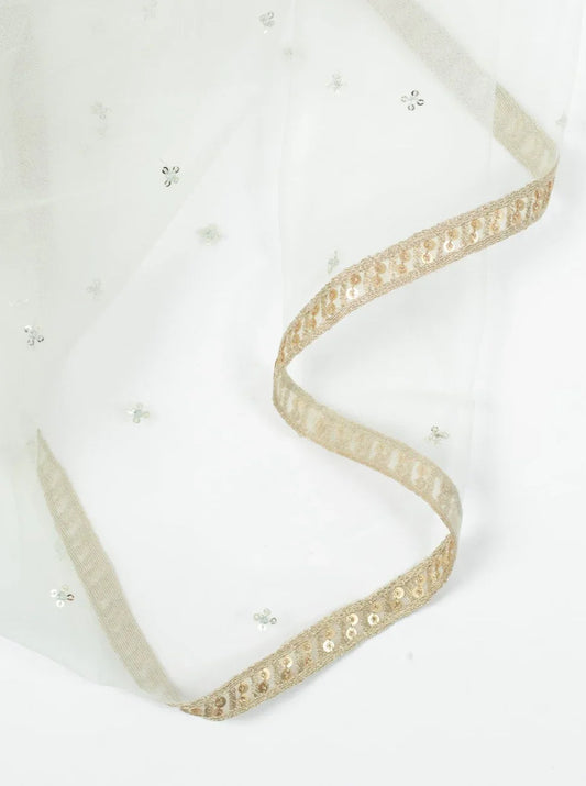 Cream Cluster Dupatta