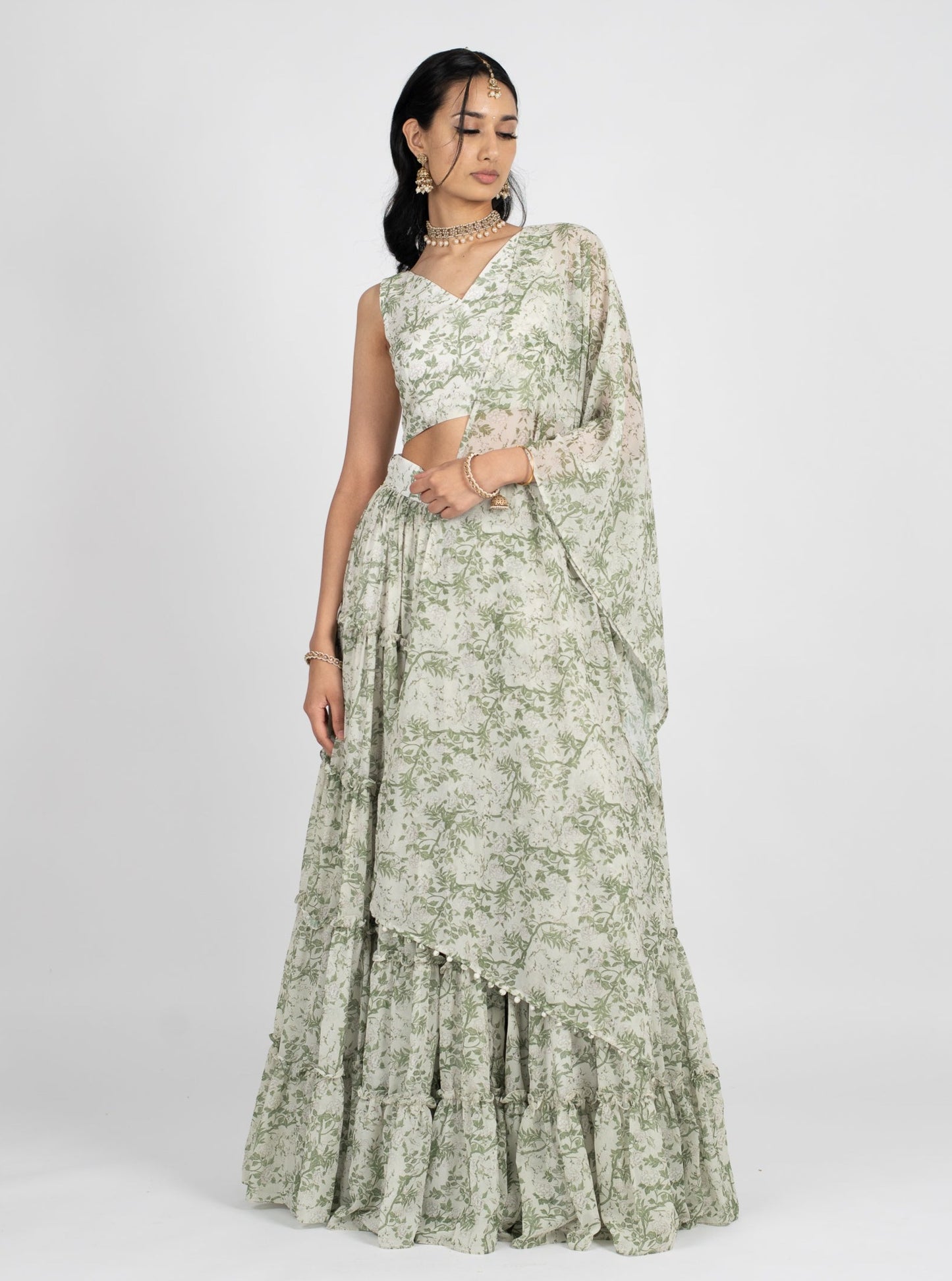 Sage Jasmine Dupatta