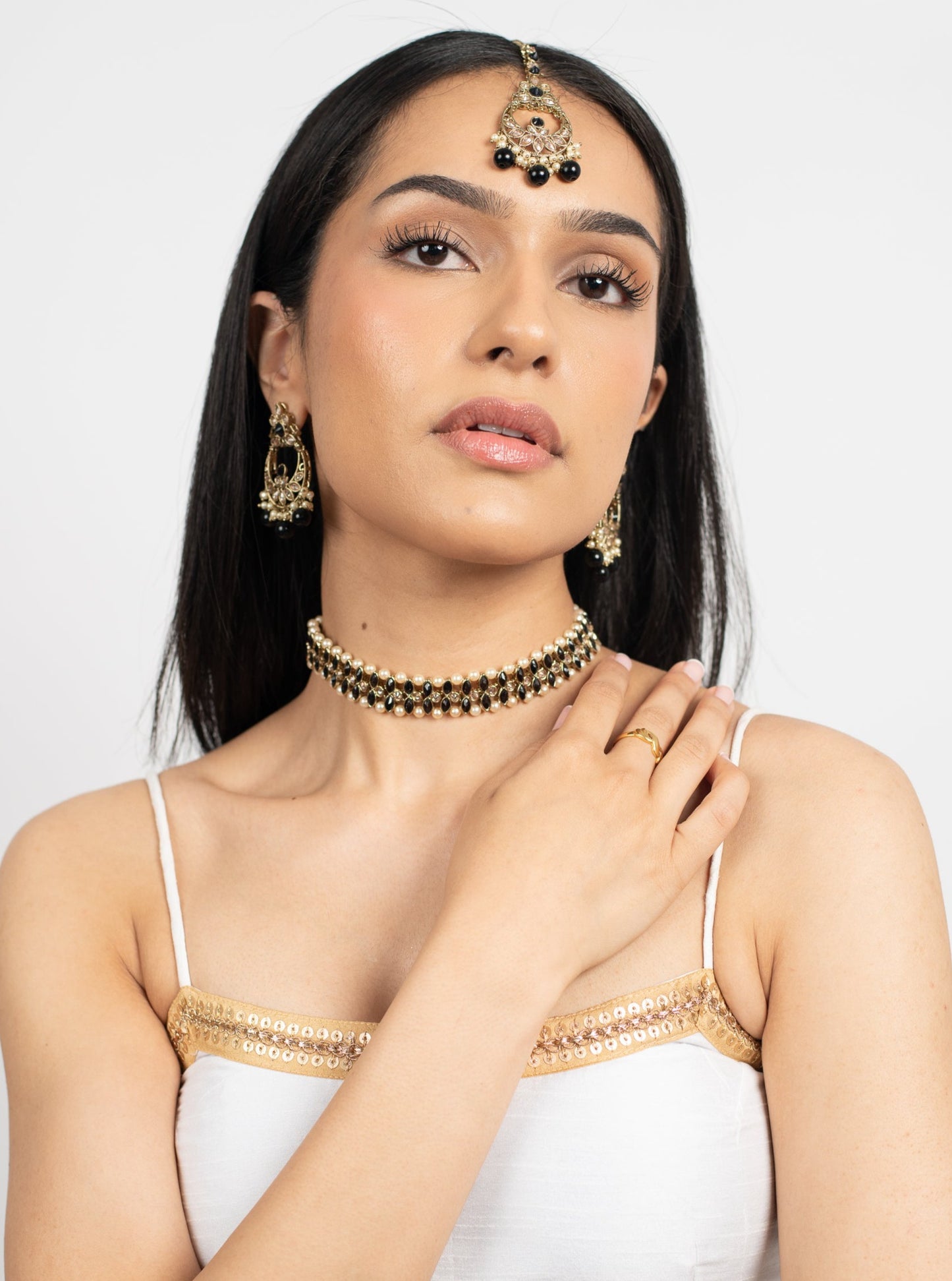 Black Khaab Tikka Set
