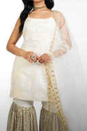 Blanche Chamak Suit and Dupatta