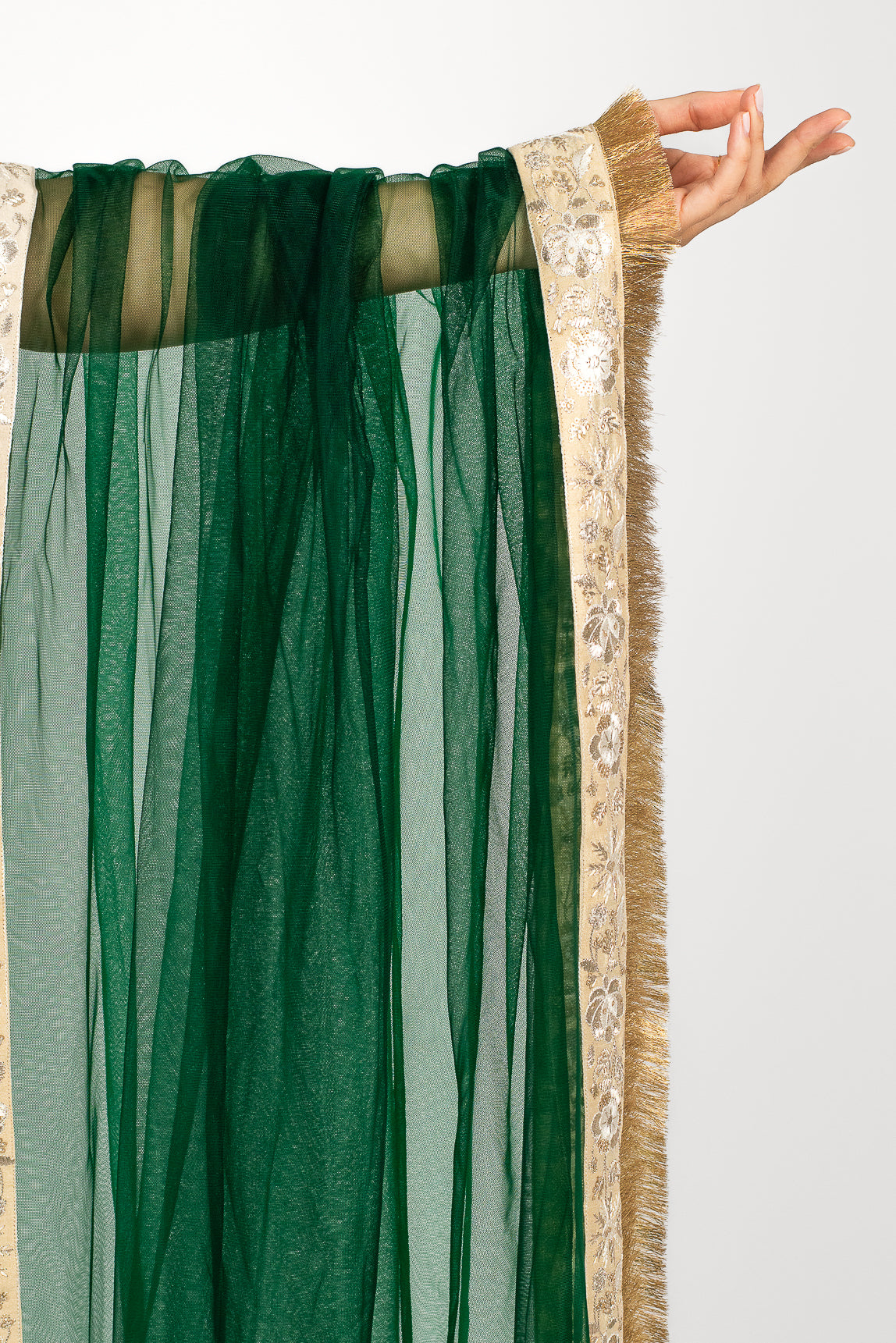 Emerald Fringe Dupatta