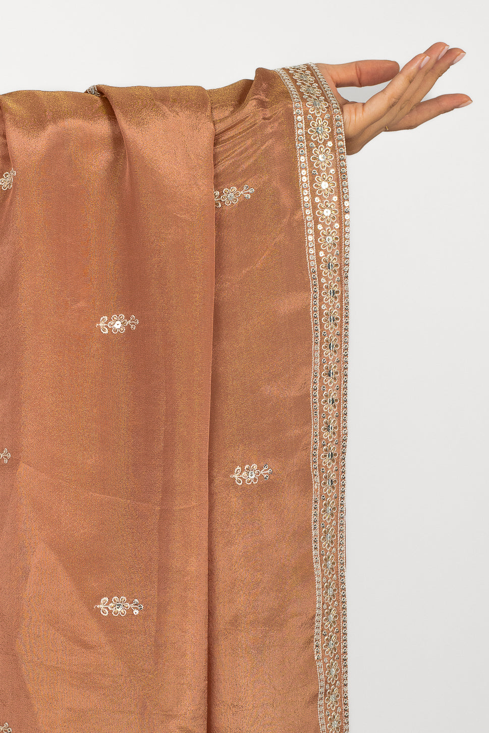 Apricot Sheen Dupatta