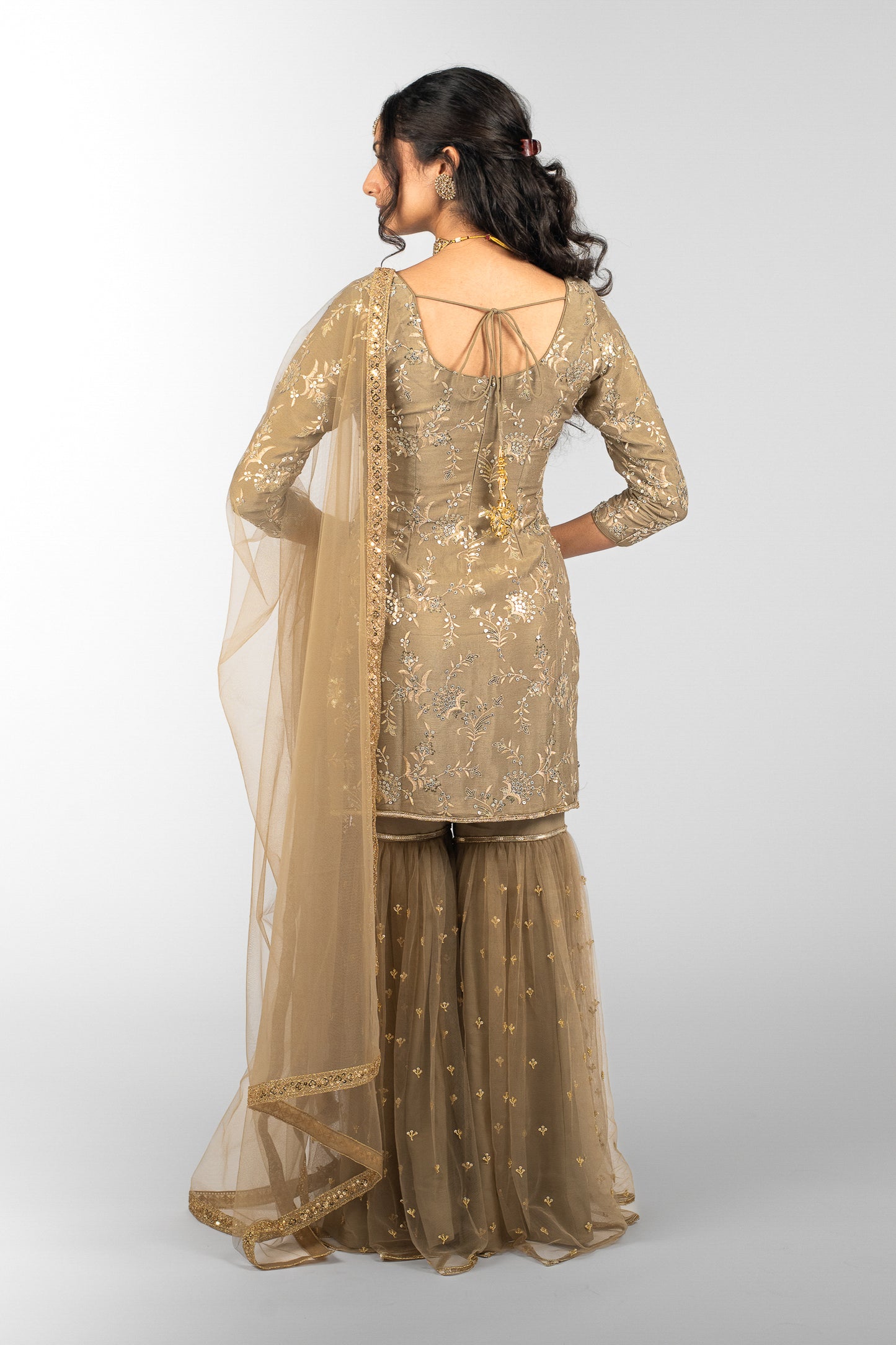 Taupe Sitara Suit and Dupatta