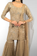 Taupe Sitara Suit and Dupatta