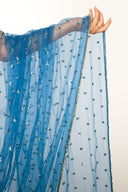 Sapphire Blue Tara Easy-Drape Saree