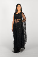 Onyx Raina Easy-Drape Saree - The Saree Room