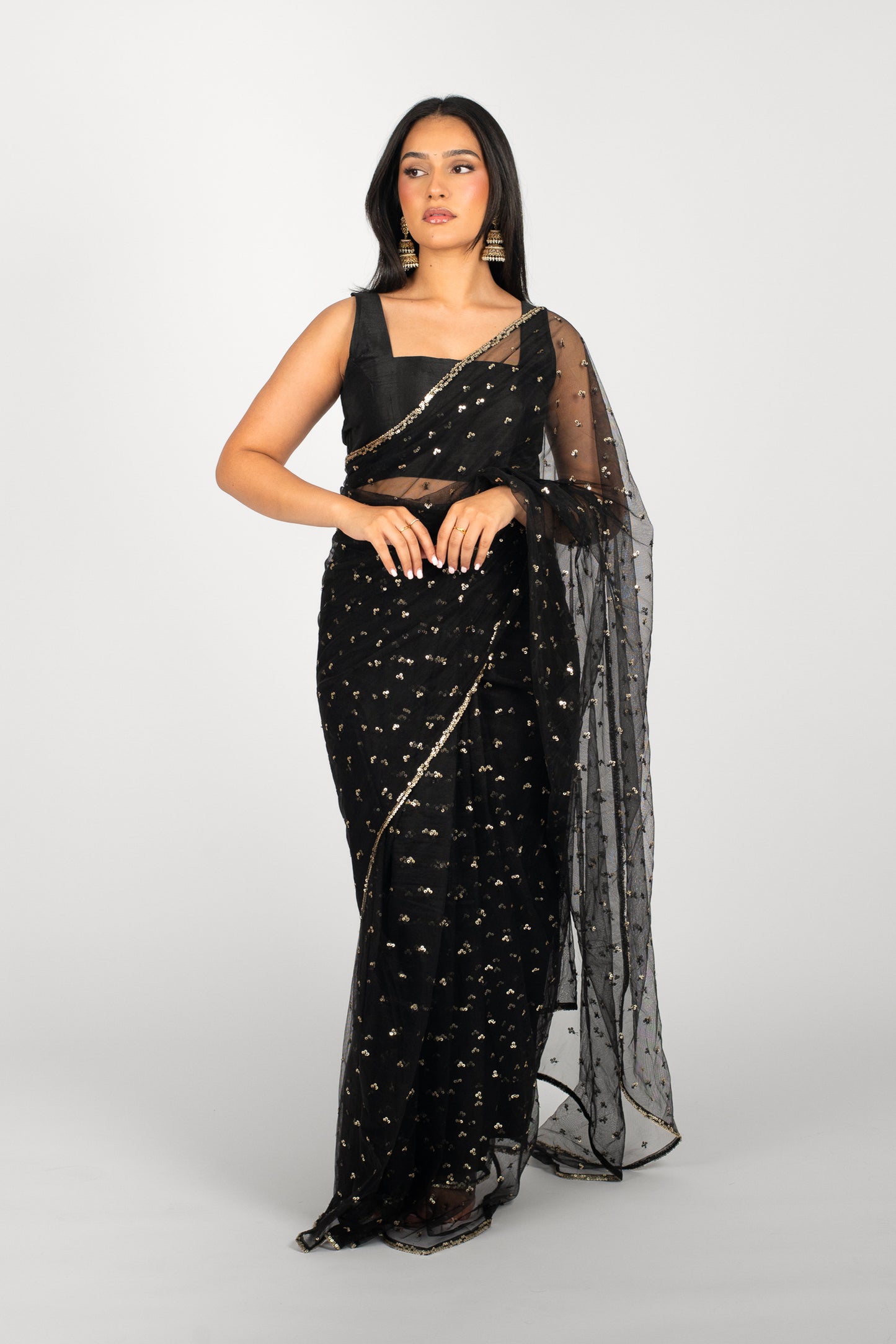 Onyx Tara Easy-Drape Saree