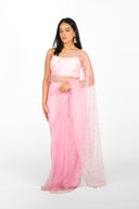 Pink Tara Easy-Drape Saree