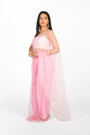 Pink Tara Easy-Drape Saree