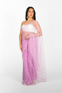 Lavender Tara Easy-Drape Saree