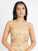 Sand Lustrous Blouse