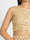 Sand Lustrous Blouse