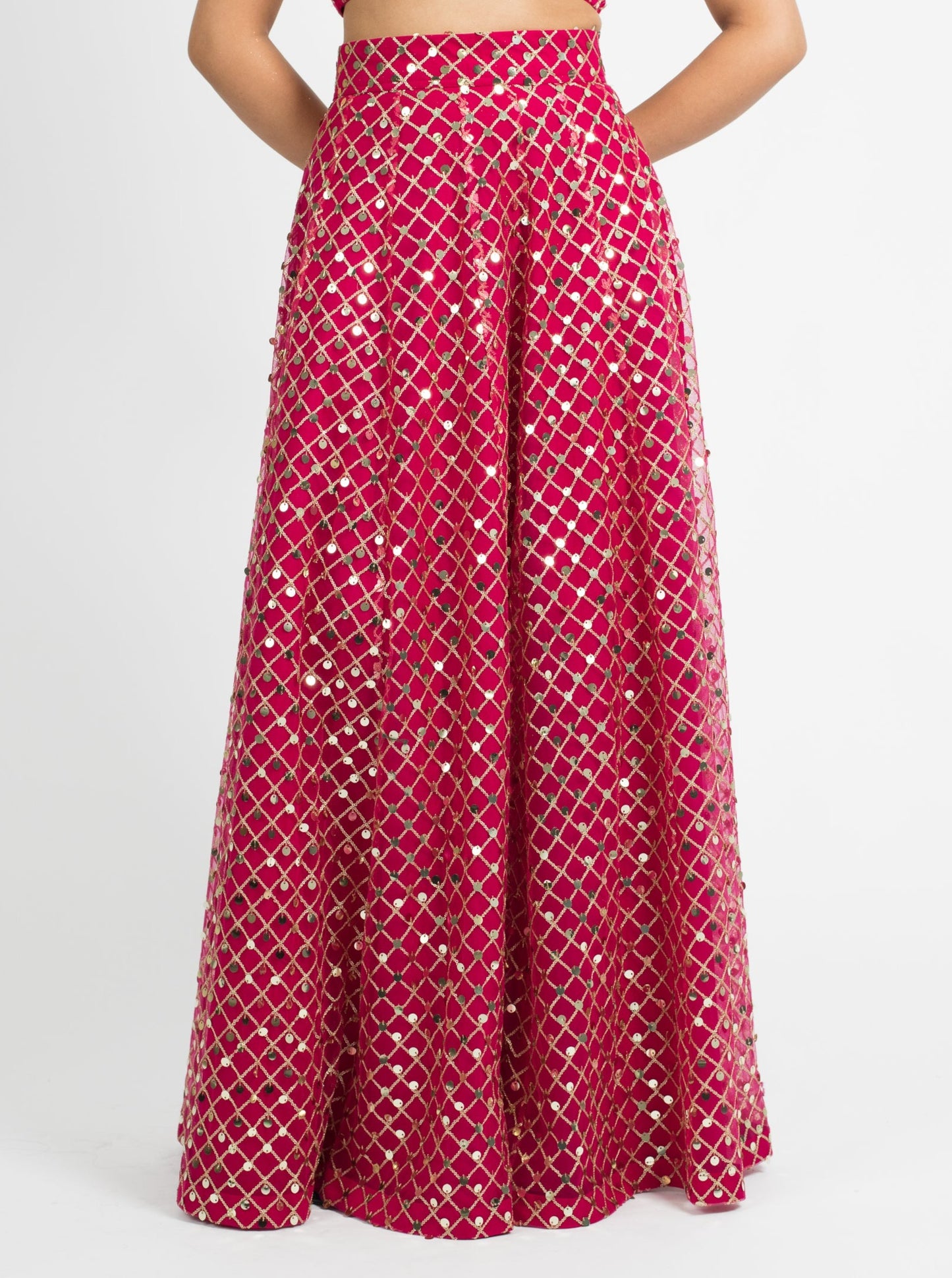 Raspberry Lustrous Skirt
