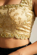 Taupe Leia Handwork Blouse