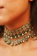 Teal Whisper Choker