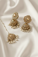 Champagne Pearl Amulet Tikka Set