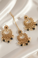 Noir Iris Tikka Set - The Saree Room
