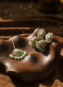Mint Pearl Amulet Tikka Set