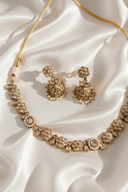 Champagne Mini Moti Cluster Set - The Saree Room