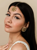 Champagne Keya Tikka Set - The Saree Room