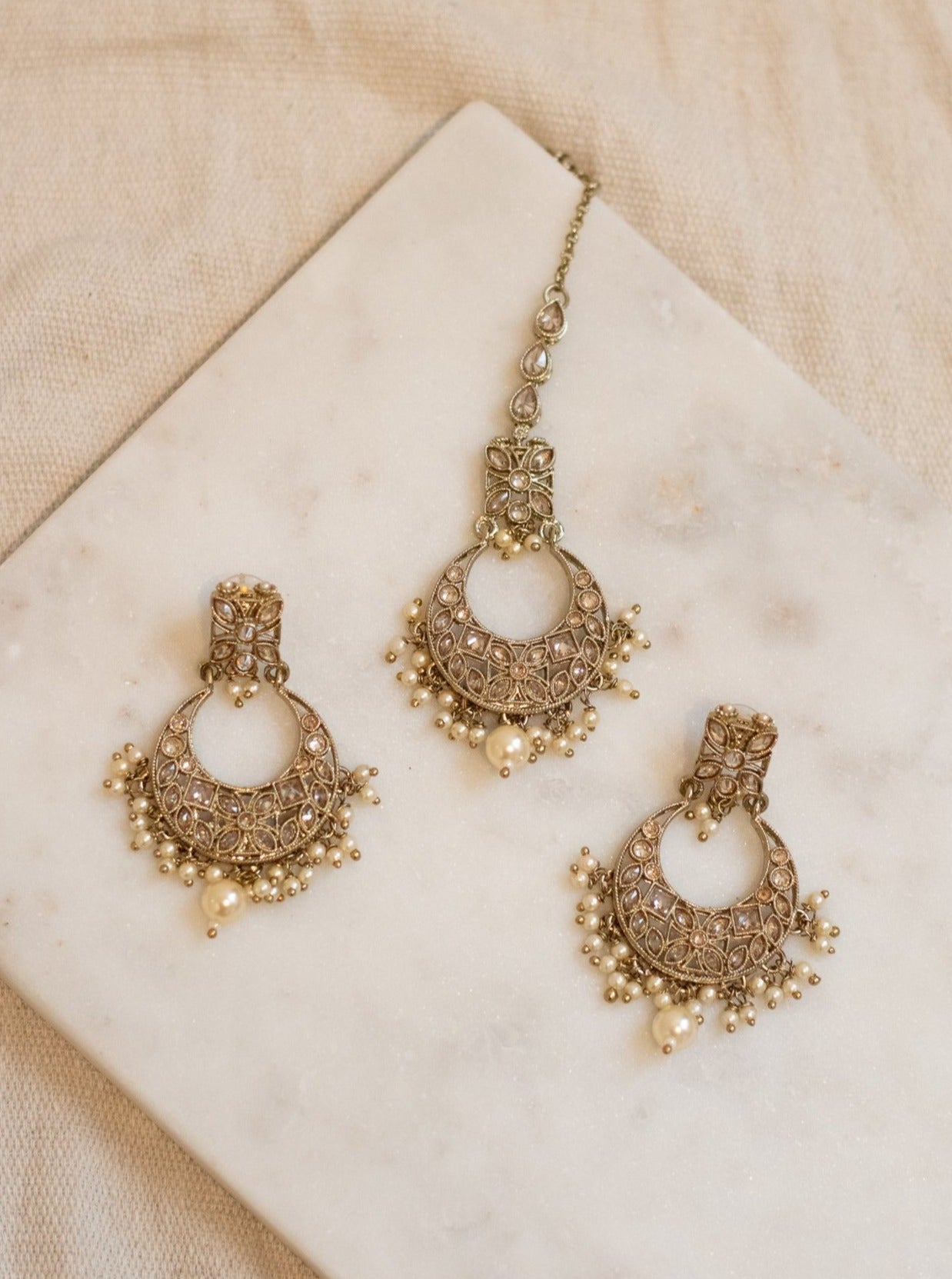 Champagne Sheen Tikka Set