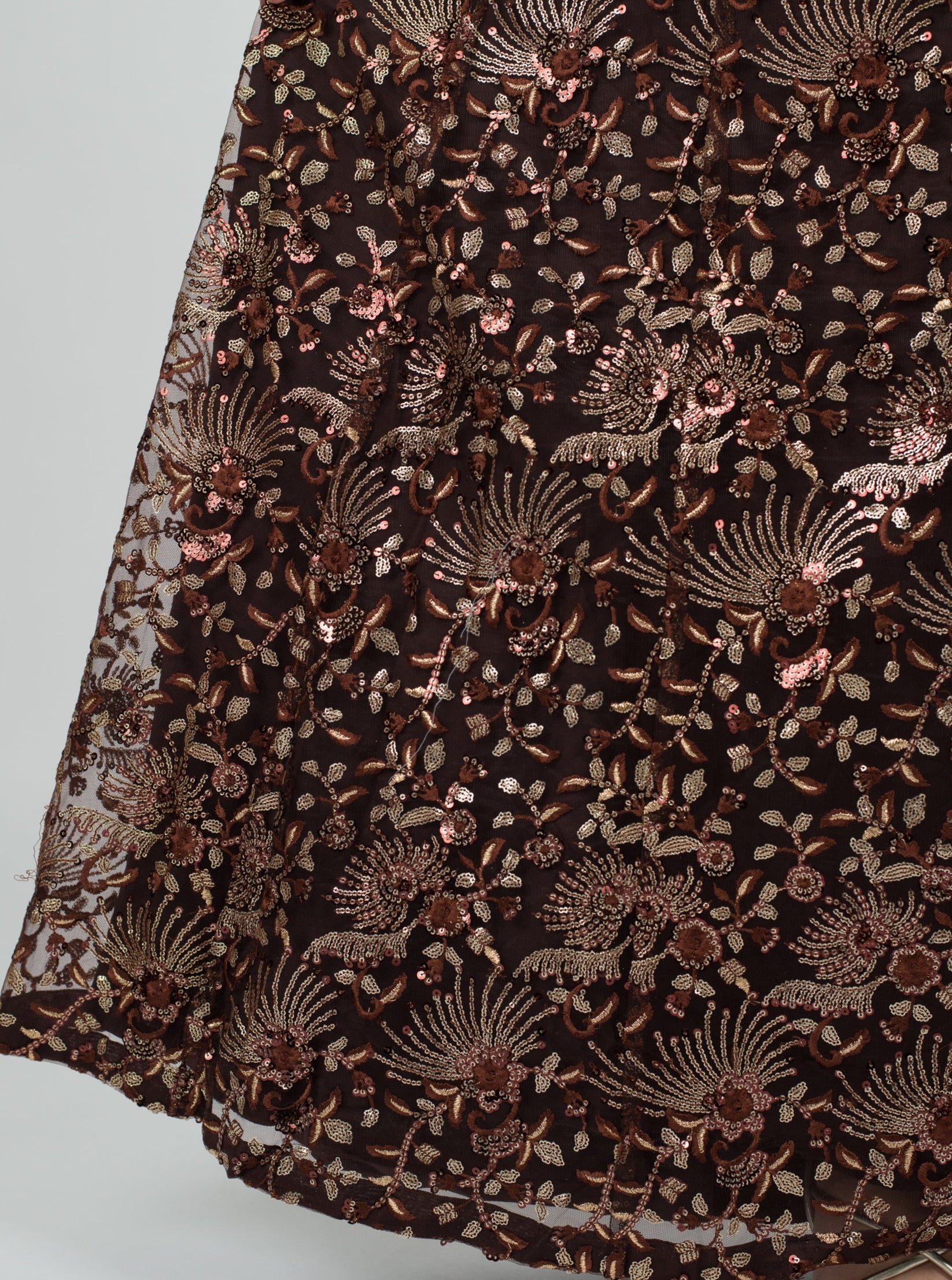 Cocoa Soirée Skirt | The Saree Room