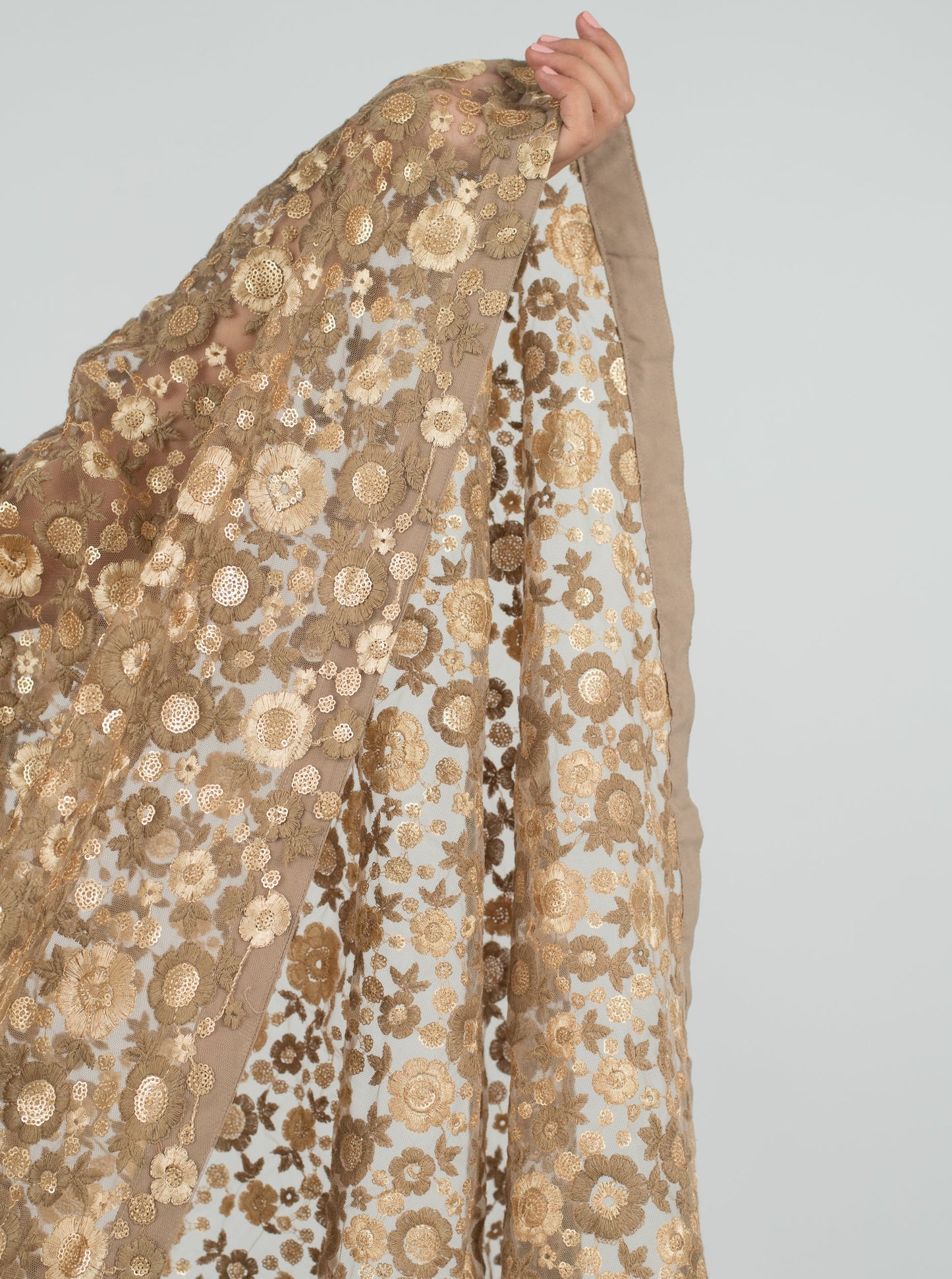 Taupe Masquerade Saree