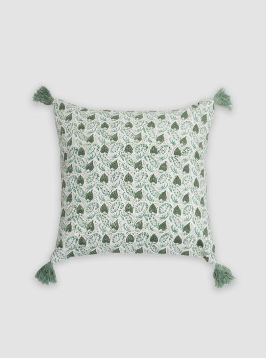 Sage Tassel Throw Pillow Cover