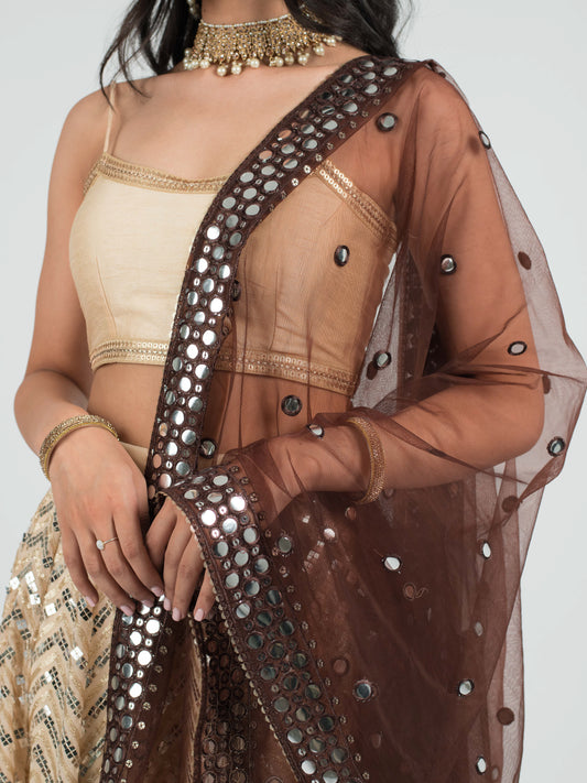 Brown City Dupatta