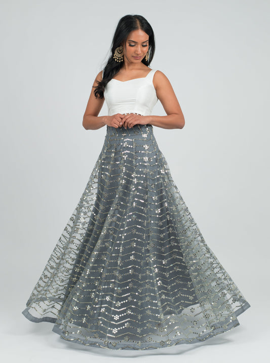 Grey Jazz Skirt