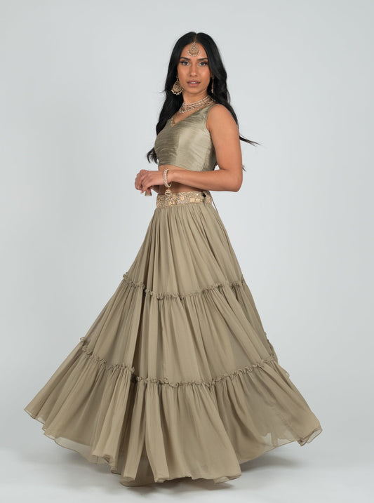 Taupe Tara Skirt