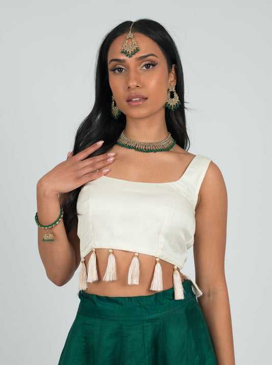 Off-White Tassel Blouse