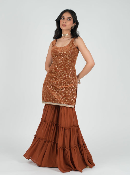 Rustic Haveli Suit