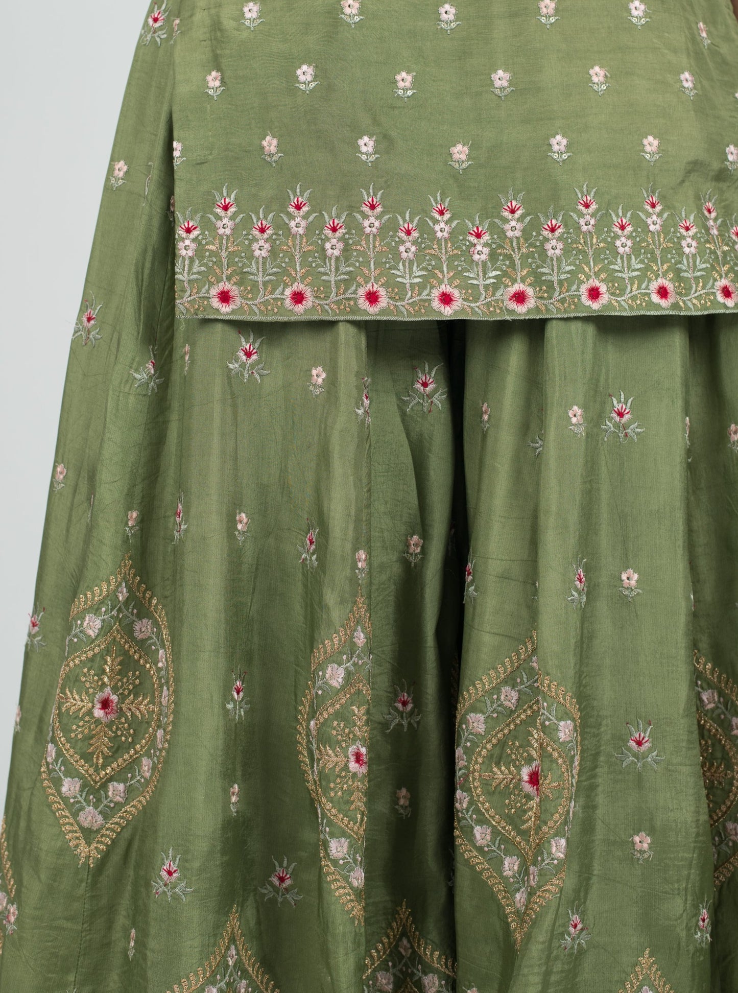 Green Ananda Suit | The Saree Room