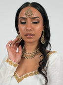 Mini Cream Elyse Tikka Set - The Saree Room