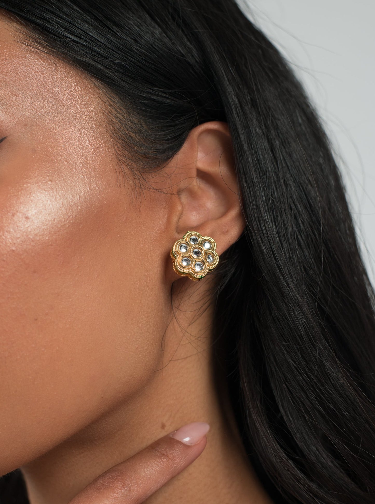 Kundan Floral Earrings