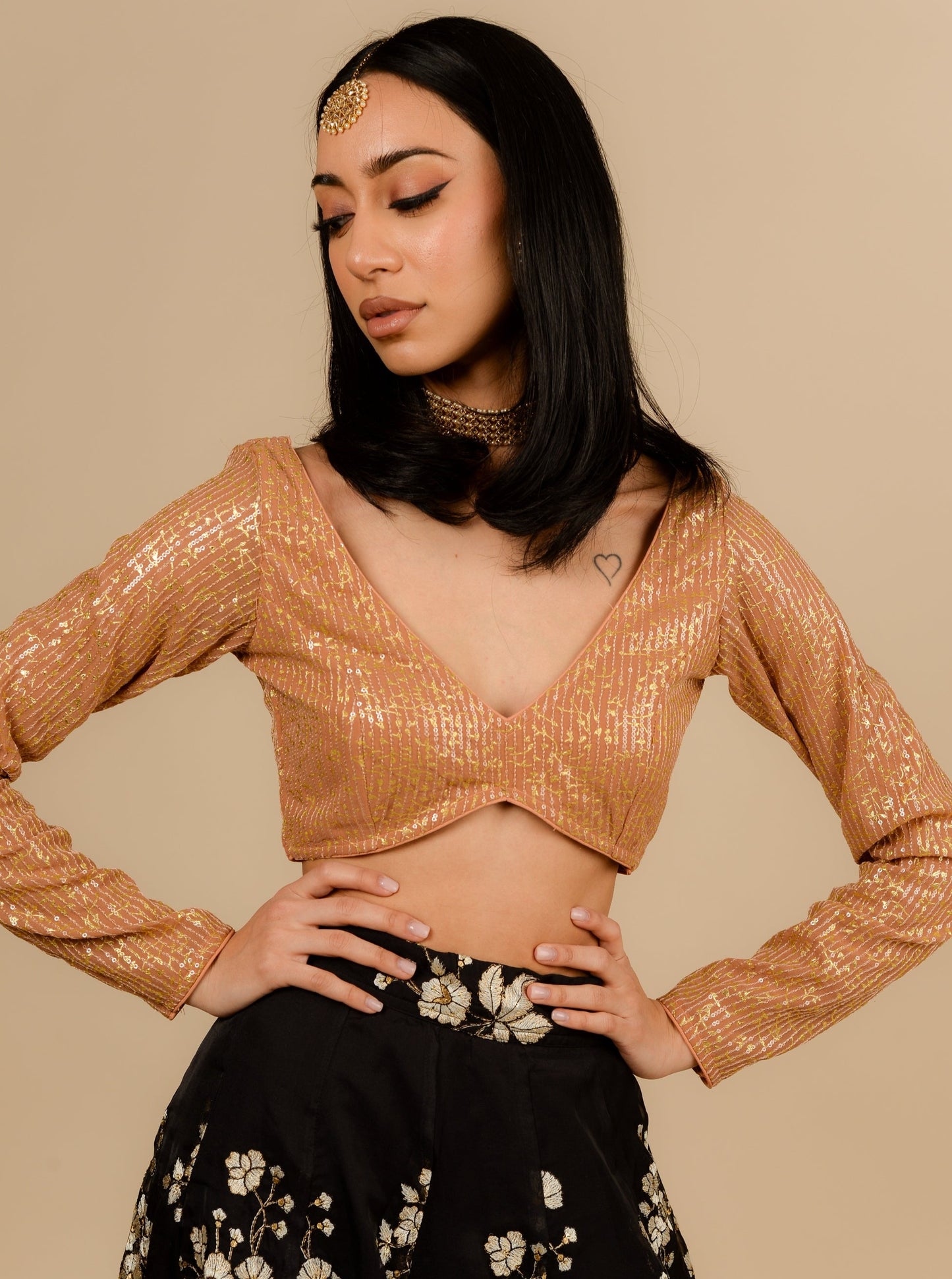 Bronze Alaia Blouse